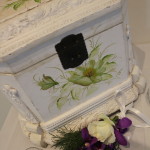 Vintage Cream Floral Wishing Well