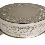 Silver cake stand