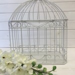 White mini birdcage