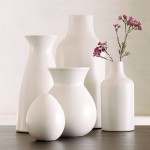 White Ceramic vases